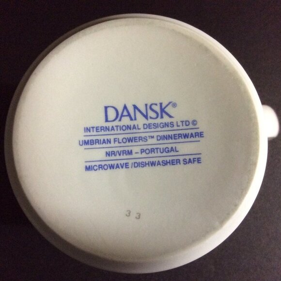 DANSK Coffee Mug Cup Umbrian Flowers Portugal 10 Oz - Picture 12 of 12